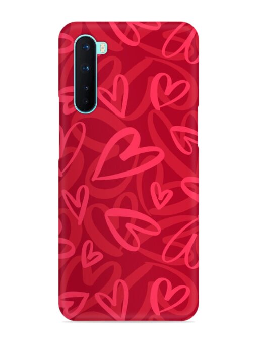 Seamless Romantic Pattern Snap Case for Oneplus Nord Zapvi