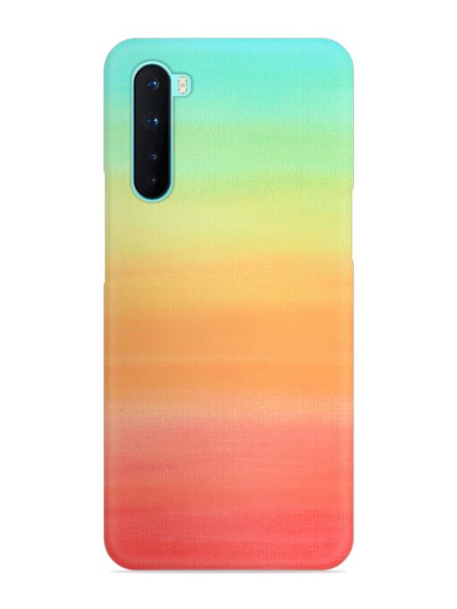 Background Sky Watercolor Snap Case for Oneplus Nord Zapvi