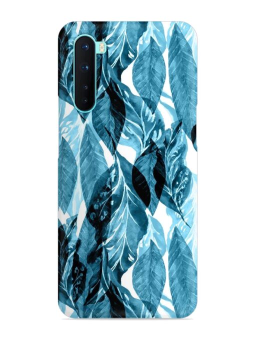 Leaves Pattern Jungle Snap Case for Oneplus Nord Zapvi