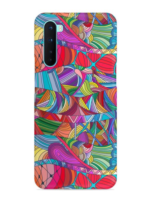 Seamless Patterns Hand Drawn Snap Case for Oneplus Nord Zapvi