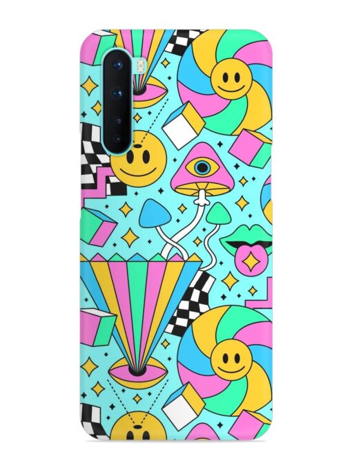 Trippy Rainbow 60S Snap Case for Oneplus Nord Zapvi