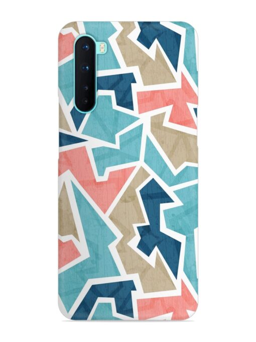 Vintage Geometric Triangle Snap Case for Oneplus Nord Zapvi