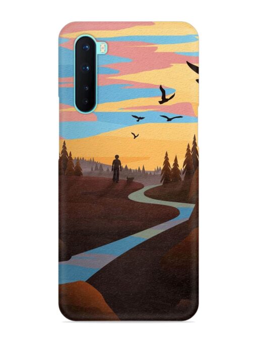 Natural Landscape Art Snap Case for Oneplus Nord Zapvi