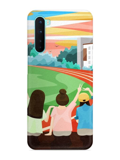 School Playground Snap Case for Oneplus Nord Zapvi