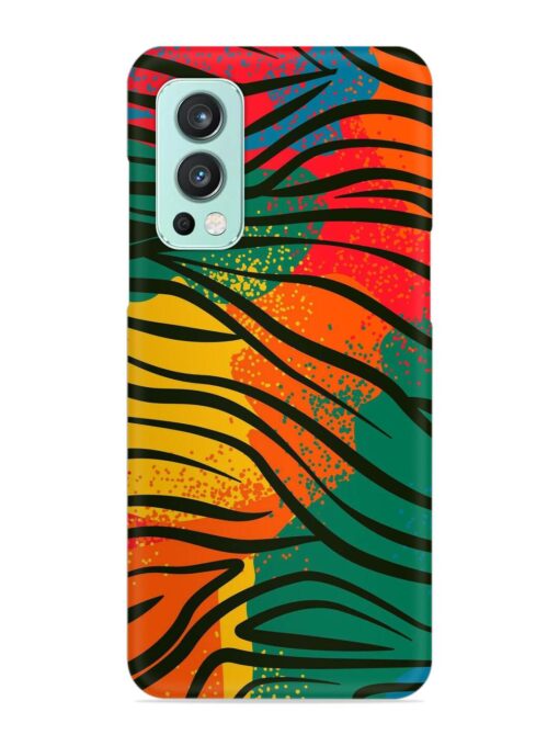 Bright Colorful Snap Case for Oneplus Nord 2 (5G) Zapvi