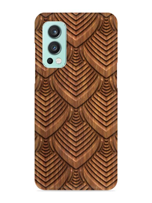 Carved Pattern On Snap Case for Oneplus Nord 2 (5G) Zapvi