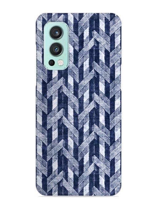 Abstract Herringbone Motif Snap Case for Oneplus Nord 2 (5G) Zapvi