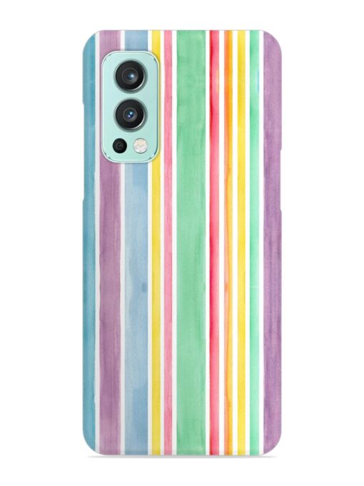 Hand Drawn Watercolor Snap Case for Oneplus Nord 2 (5G) Zapvi