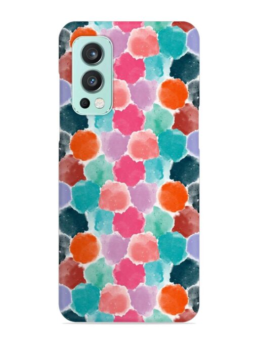 Colorful Seamless Pattern Snap Case for Oneplus Nord 2 (5G) Zapvi