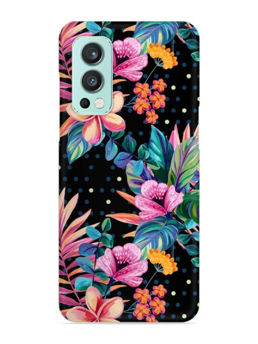 Seamless Floral Pattern Snap Case for Oneplus Nord 2 (5G) Zapvi