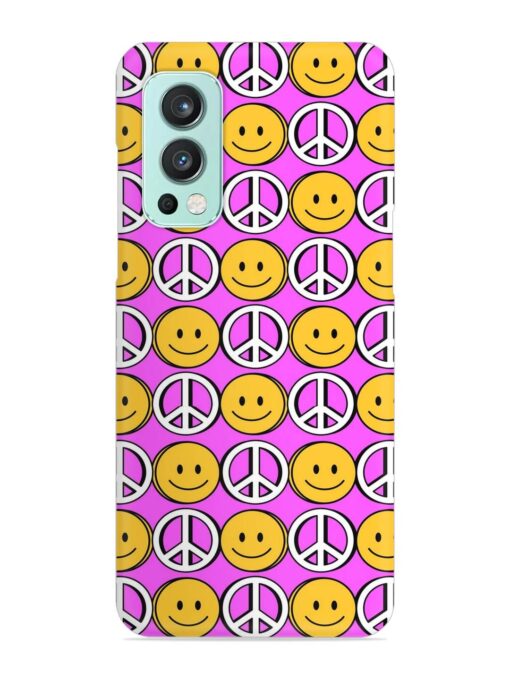 Smiley Face Peace Snap Case for Oneplus Nord 2 (5G) Zapvi