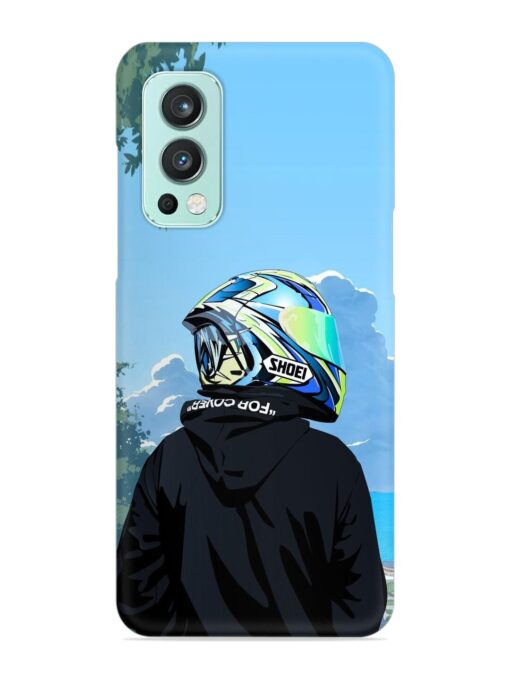 Rider With Helmet Snap Case for Oneplus Nord 2 (5G) Zapvi