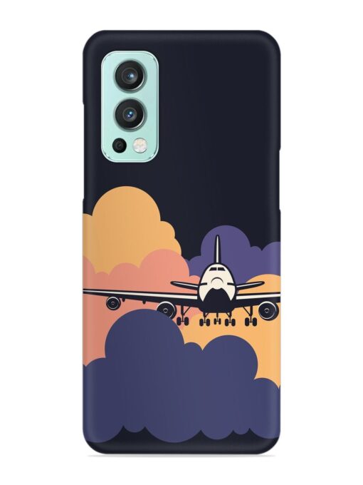 Aeroplane vector Snap Case for Oneplus Nord 2 (5G) Zapvi