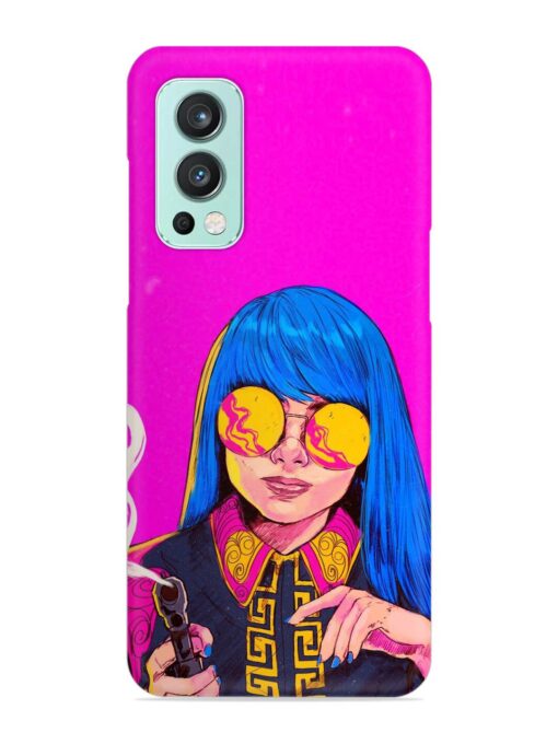 Aesthetic Anime Girl Snap Case for Oneplus Nord 2 (5G) Zapvi