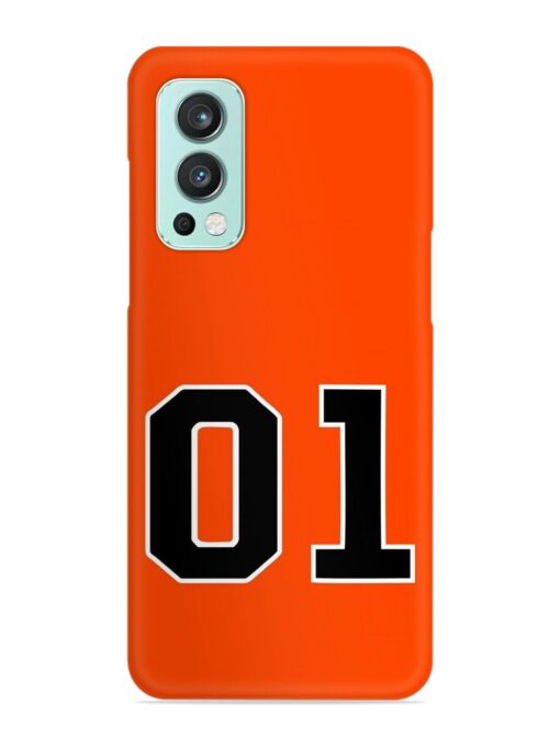 01 Number Snap Case for Oneplus Nord 2 (5G) Zapvi