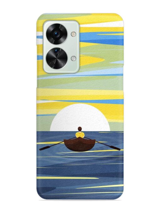 Rowing Person Ferry Paddle Snap Case for Oneplus Nord 2T (5G) Zapvi