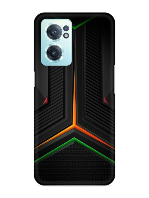 Orange Triangle Light Snap Case for Oneplus Nord Ce 2 (5G) Zapvi