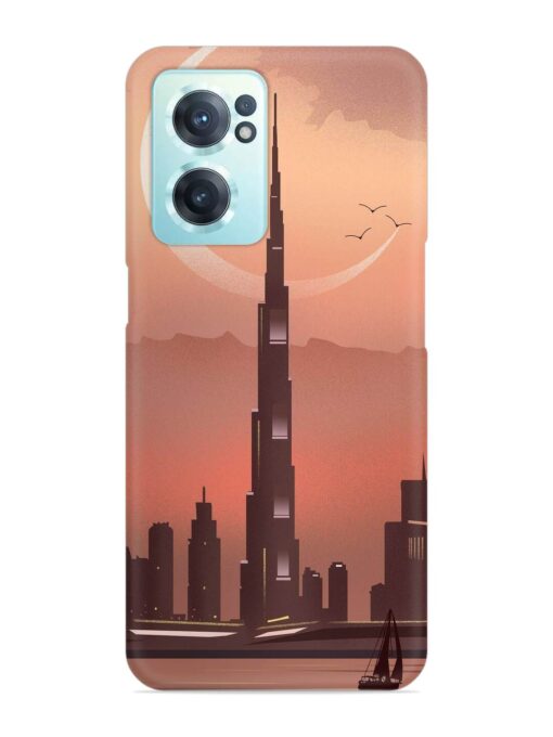 Landmark Burj Khalifa Snap Case for Oneplus Nord Ce 2 (5G) Zapvi