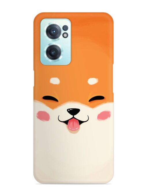 Cute Dog Face Vector Snap Case for Oneplus Nord Ce 2 (5G) Zapvi