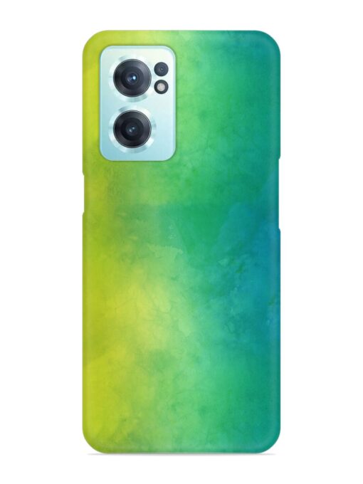 Yellow Green Gradient Snap Case for Oneplus Nord Ce 2 (5G) Zapvi