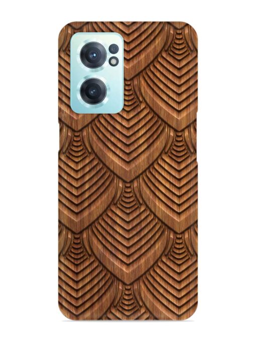 Carved Pattern On Snap Case for Oneplus Nord Ce 2 (5G) Zapvi