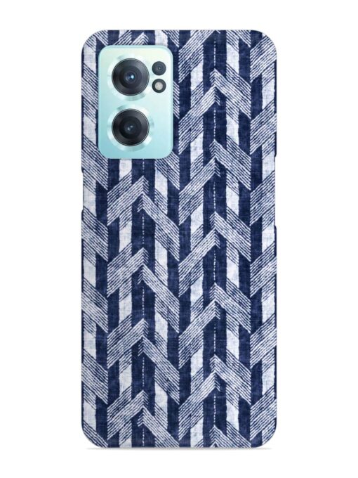 Abstract Herringbone Motif Snap Case for Oneplus Nord Ce 2 (5G) Zapvi