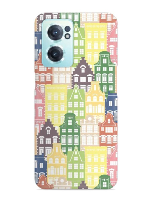 Seamless Shapes Pattern Snap Case for Oneplus Nord Ce 2 (5G) Zapvi