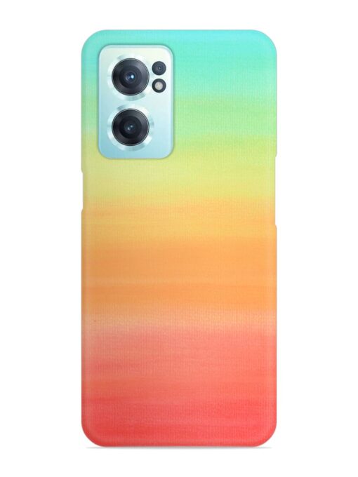 Background Sky Watercolor Snap Case for Oneplus Nord Ce 2 (5G) Zapvi