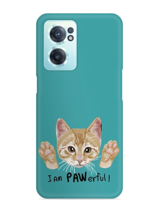 Typography Slogan Cat Snap Case for Oneplus Nord Ce 2 (5G) Zapvi