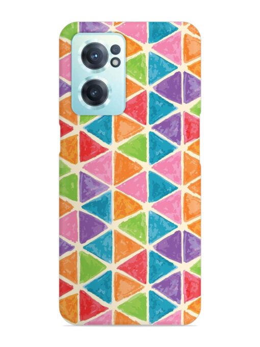 Seamless Colorful Isometric Snap Case for Oneplus Nord Ce 2 (5G) Zapvi