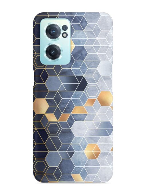 Geometric Abstraction Hexagons Snap Case for Oneplus Nord Ce 2 (5G) Zapvi