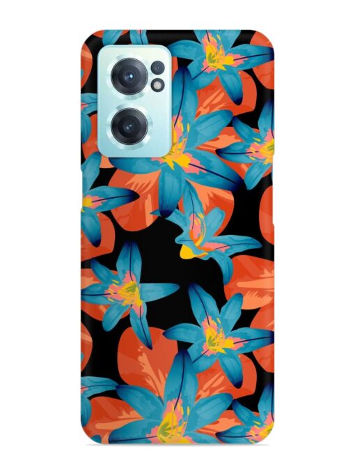 Philippine Flowers Seamless Snap Case for Oneplus Nord Ce 2 (5G) Zapvi