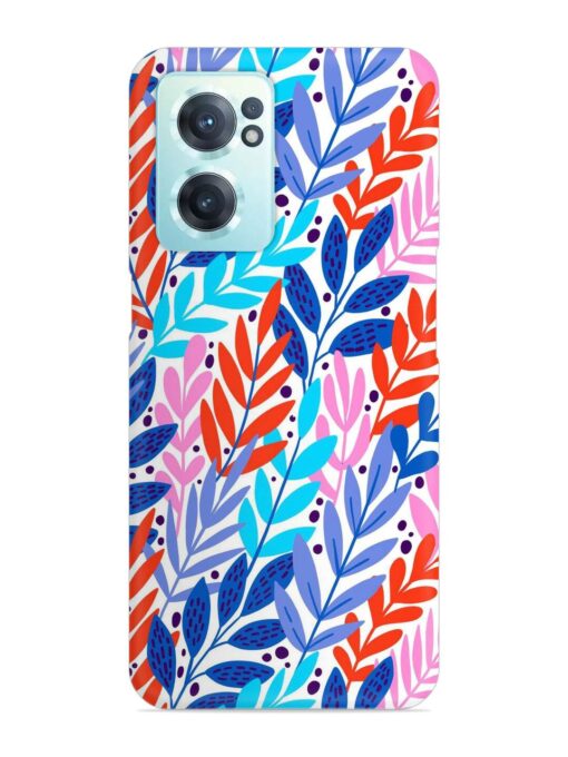 Bright Floral Tropical Snap Case for Oneplus Nord Ce 2 (5G) Zapvi