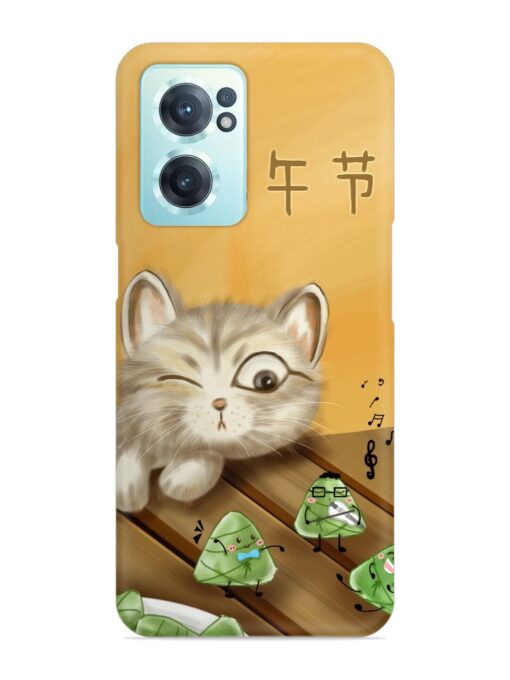 Cat Scorpion Dancing Snap Case for Oneplus Nord Ce 2 (5G) Zapvi