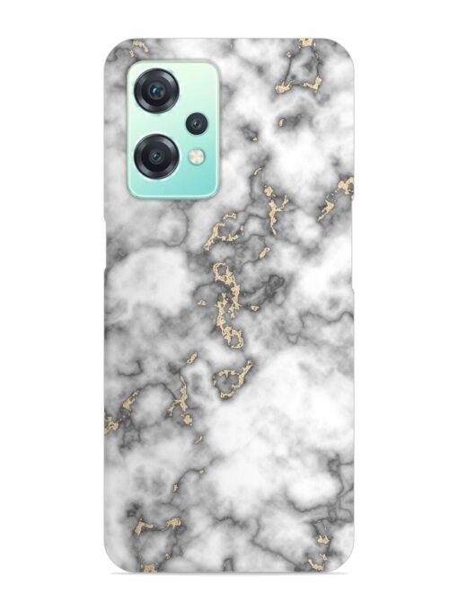 Gray And Gold Marble Snap Case for Oneplus Nord Ce 2 Lite (5G) Zapvi