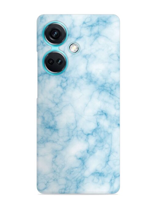 Blue White Natural Marble Snap Case for Oneplus Nord Ce 3 (5G) Zapvi