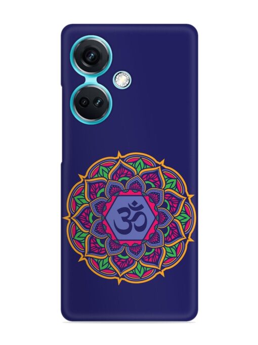 Om Mandala Art Blue Snap Case for Oneplus Nord Ce 3 (5G) Zapvi