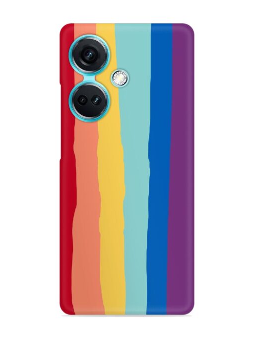 Rainbow Genuine Liquid Snap Case for Oneplus Nord Ce 3 (5G) Zapvi