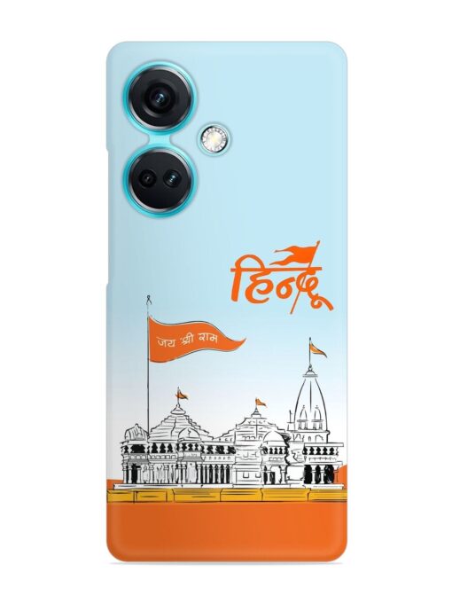 Ram Mandir Hindu Snap Case for Oneplus Nord Ce 3 (5G) Zapvi