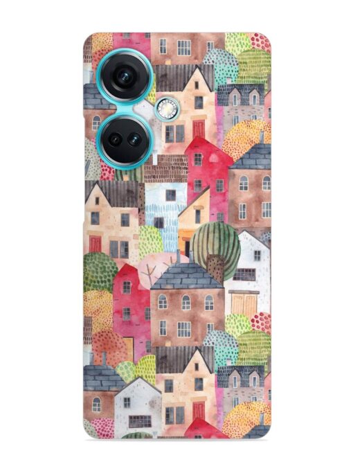 Abstract Seamless Pattern Snap Case for Oneplus Nord Ce 3 (5G) Zapvi