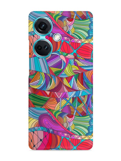 Seamless Patterns Hand Drawn Snap Case for Oneplus Nord Ce 3 (5G) Zapvi