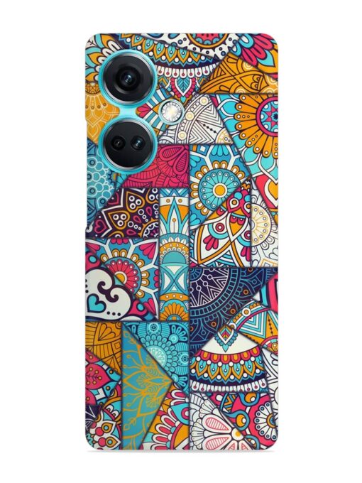 Patchwork Pattern Vintage Snap Case for Oneplus Nord Ce 3 (5G) Zapvi