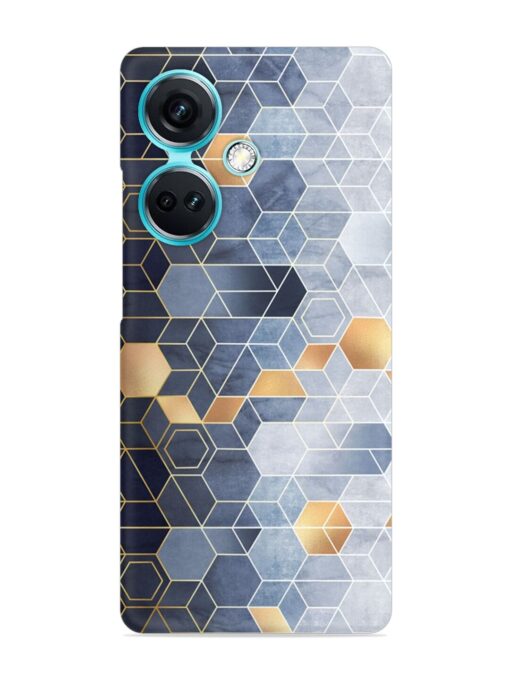 Geometric Abstraction Hexagons Snap Case for Oneplus Nord Ce 3 (5G) Zapvi