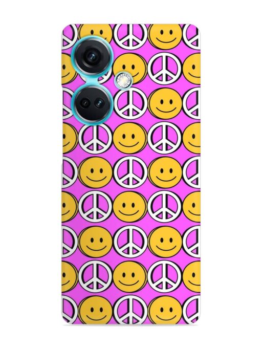 Smiley Face Peace Snap Case for Oneplus Nord Ce 3 (5G) Zapvi