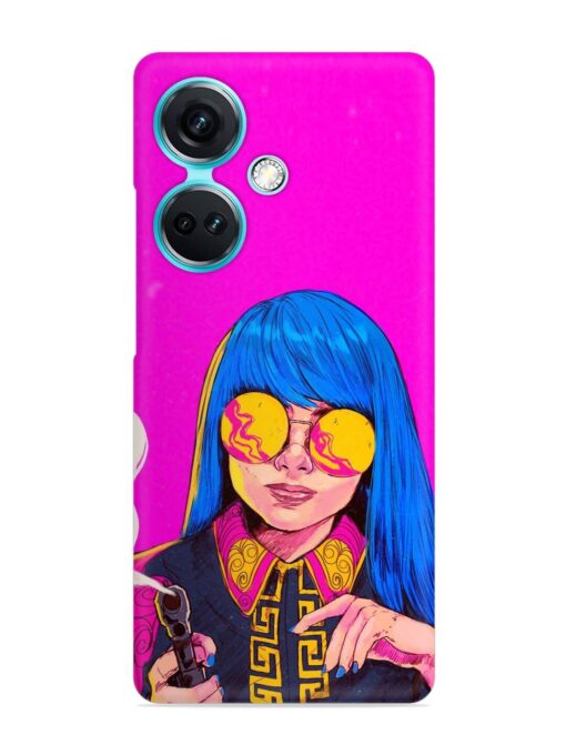 Aesthetic Anime Girl Snap Case for Oneplus Nord Ce 3 (5G) Zapvi