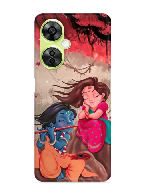 Radhe Krishna Water Art Snap Case for Oneplus Nord Ce 3 Lite (5G) Zapvi