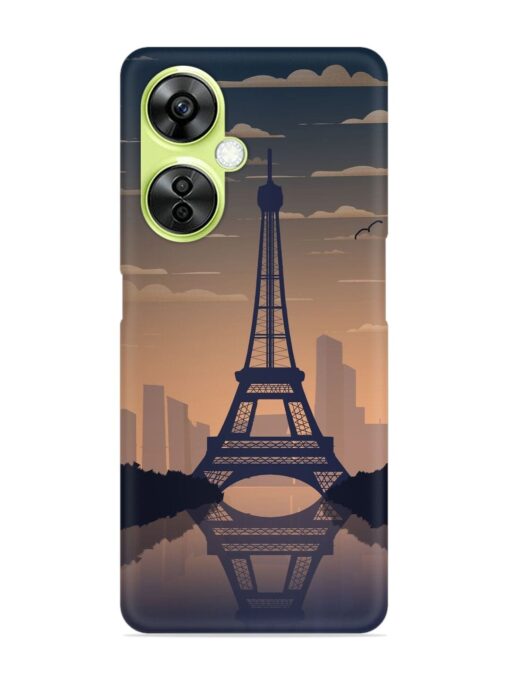 France Paris Eiffel Tower Gradient Snap Case for Oneplus Nord Ce 3 Lite (5G) Zapvi