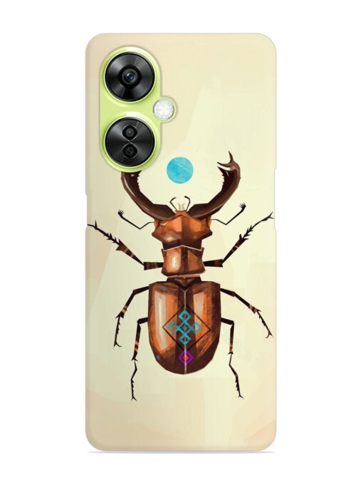 Stag Beetle Vector Snap Case for Oneplus Nord Ce 3 Lite (5G) Zapvi