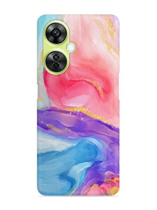 Watercolor Gradient Snap Case for Oneplus Nord Ce 3 Lite (5G) Zapvi