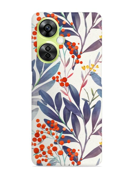 Seamless Floral Pattern Snap Case for Oneplus Nord Ce 3 Lite (5G) Zapvi